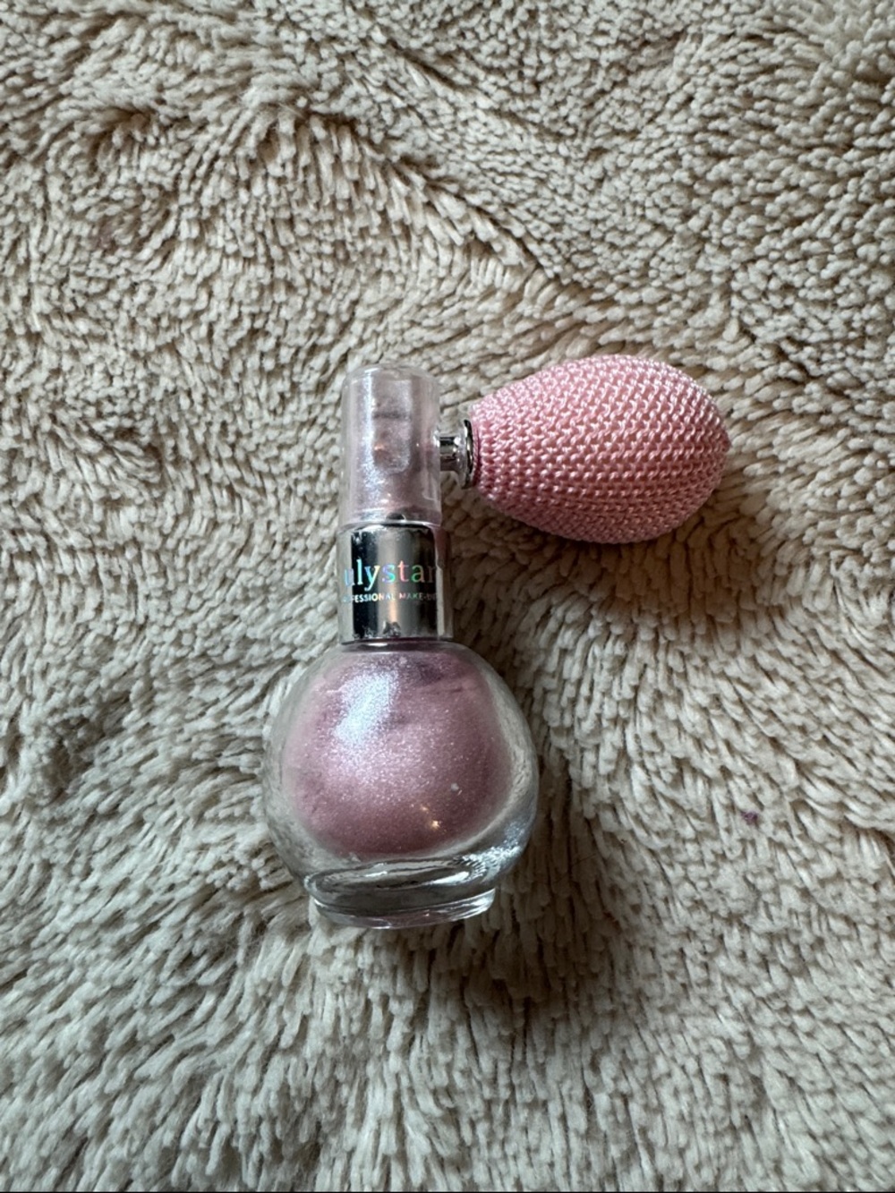 Light purple Highlighter with Puff Applicator